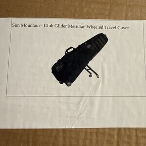 Sun Mountain ClubGlider Meridian Club Cover Travel Bag - Black (200923)